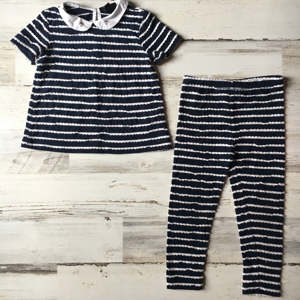 Victoria Beckham for Target 2 Piece striped set 3T